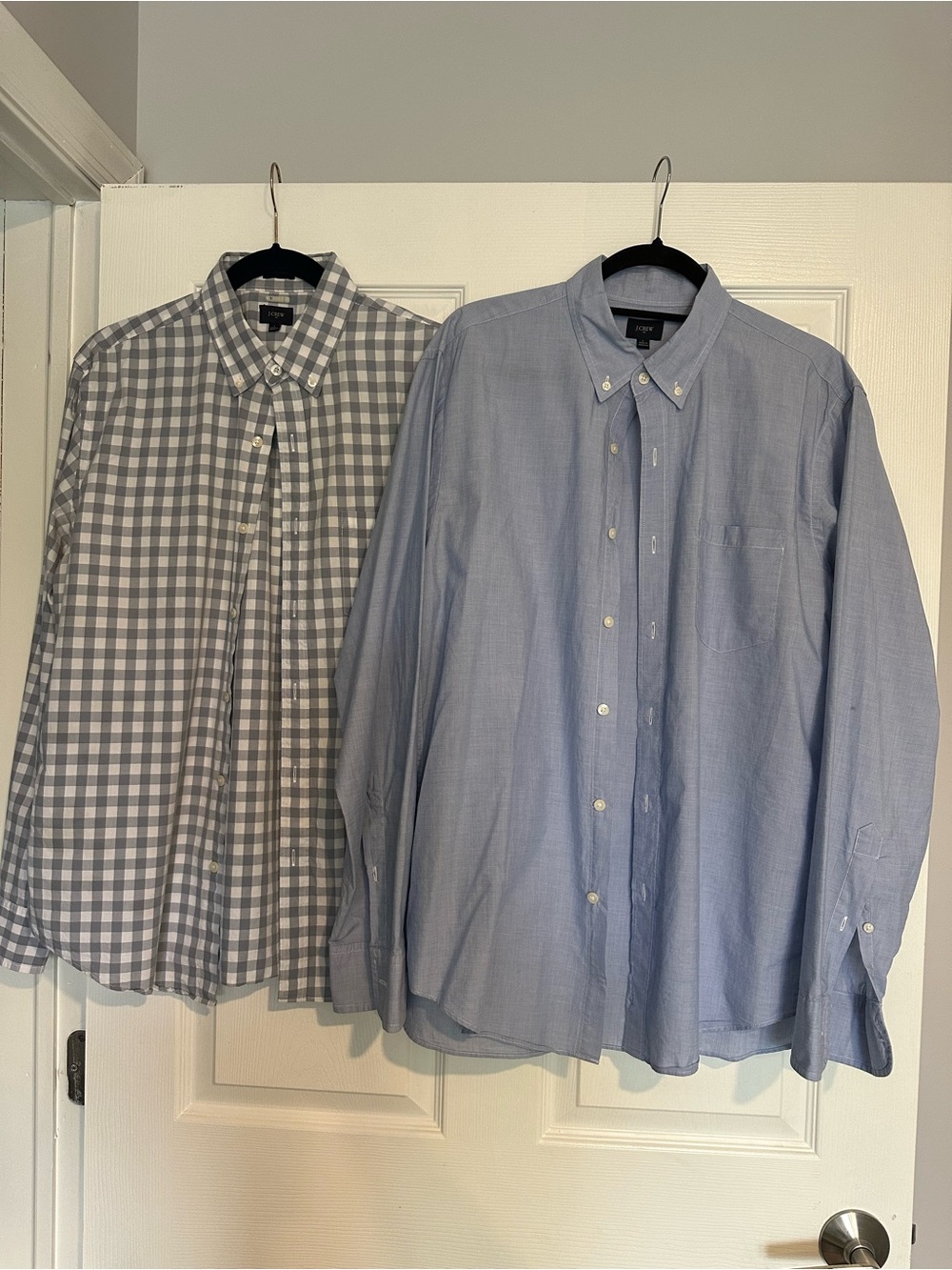J. Crew Men’s Set Light Blue Button-Down Shirt Sz L